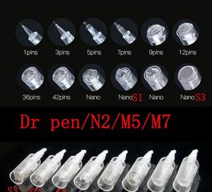 9/12/36/42 Beauty Microneedles Cartridge Tips Roller voor N2 M5 M7 Elektrische Auto Stempel Derma Pen Anti Acne Spot Littekens