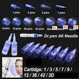 Micronedle Roller Naalden Cartridges Tips voor Ultima Elektrische oplaadbare Wireless A6 Derma Dr Pen Skin Care Anti Acne Face Heffen