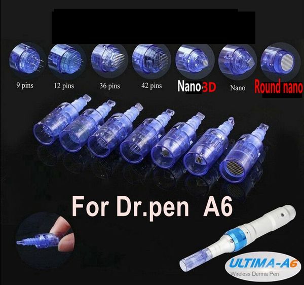 1/3 / 5/7 / 9/16/36/42 / Nano Pin Pen Derma Pen MicroneDle Roller Dermapen Dr. Pen Ultima A6 Cartouche d'aiguille CE