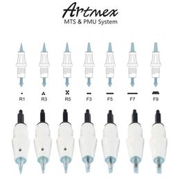 20 stks ArtMEX A3 V6 V8 V9 V11 Vervanging Naaldcartridges MTS PMU Systeem Tattoo Naalden Body Art Permanente Make Derma Pen