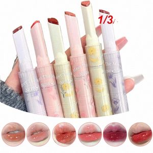 1/3/5pcs coloré rouge à lèvres doux brillant améliorer Dryn hydratant brillant à lèvres soin des lèvres Hey huile pour les lèvres stylo eau brillante hydratant O2Fk #