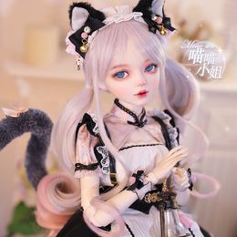 1/3 BJD poupée 60 cm fille arrivée cadeaux pour fille poupée avec des vêtements changer d'yeux poupées chat cadeau pour enfants beauté jouet 240301