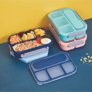 1.3 Fiambrera para Niños Adulto Ensalada Dividida Bento Contenedor Microondas Lavavajillas Congelador Apto