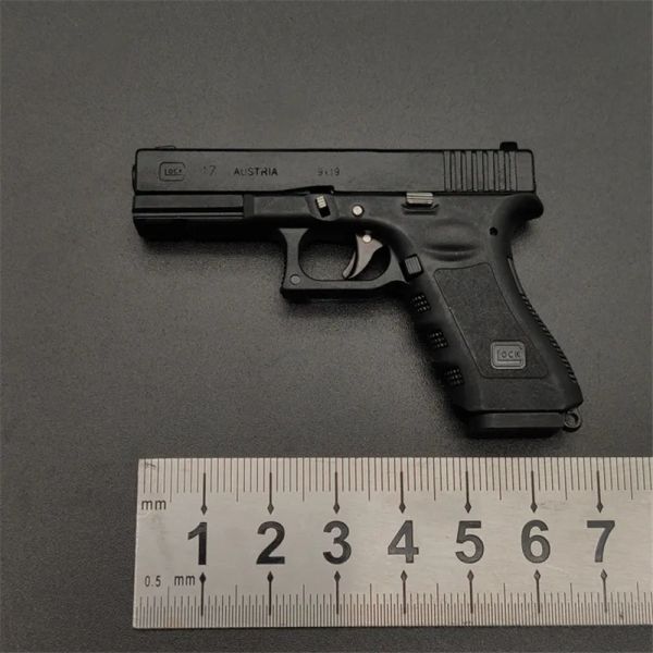 Pistola de juguete en miniatura en miniatura de eyectación de glock a escala 1: 3 - Pistola de referencia de colección de aleación