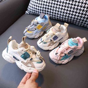 1-3 Jaar Jongens Sneakers 3 Kleur Comfortabele Ademende Meisjes Schoenen Voor Kinderen Sport Baby Loopschoenen Mode peuter Baby Schoenen AA220311