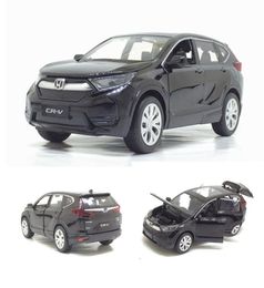 1 32 Honda CRV Diecasts Toy Véhicules Modèle de voiture avec des jouets de voiture de traction de lumière