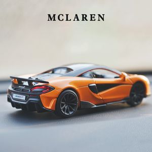 1:32 McLaren 600LT voiture de sport en alliage moulé sous pression, véhicules jouets en métal, modèle de voiture haute Simulation, Collection de jouets pour enfants, cadeaux X0102