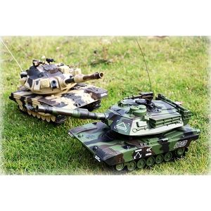 1:32 Militaire Oorlog RC Battle Tank Zware Grote Interactieve Afstandsbediening Toy Auto met Kogels Model Elektronische Boy Toys 201208