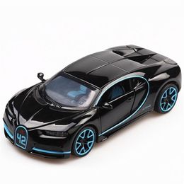 1:32 Toy Car Bugatti Chiron Metal Legering Diecasts Voertuigen Model Miniatuur Schaal S Voor Kinderen 220418