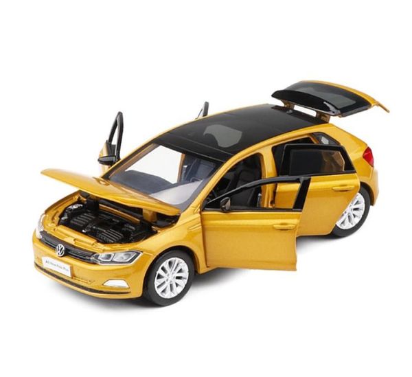 1/32 VW tout nouveau Polo-PLUS Simulation jouet véhicules modèle alliage jouets véritable licence Collection cadeau tout-terrain voiture enfants LJ2009302458922