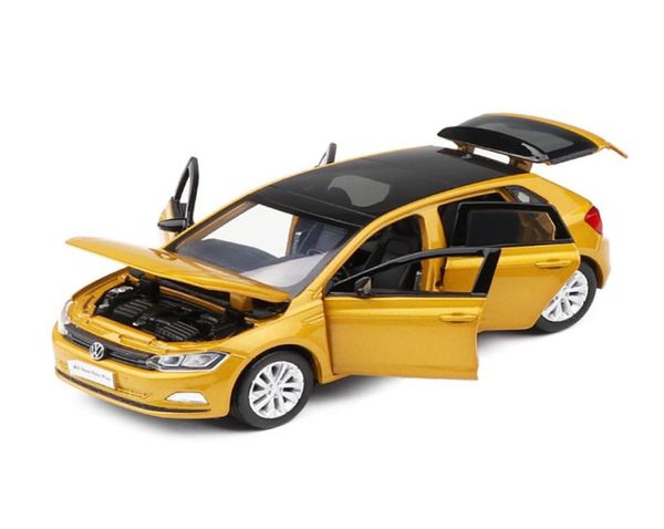 1/32 VW Tous les nouveaux véhicules de jouets de simulation Polo-Plus