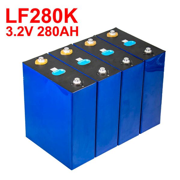 1 ~ 32 pièces 3.2V Lithium fer phosphate Lifepo4 batterie 280AH haute capacité batterie bricolage 12V 24V 560AH 48V 300AH batterie