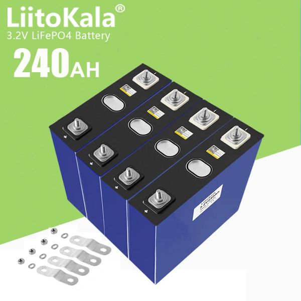 32pcs Liitokala 3.2V240AH LIFEPO4 Batterie haute puissance DIY 12V 24V 240AH VOITURE ÉLECTRIQUE RV GOLF CART SOLAR YACHT LIFEPO4 BATTERIE