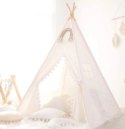 1.35 m Tent voor Kid Speelhuis Wigwam voor kinderen Draagbare Kinderen Tipi Tenten Tipi Tipi Infantil Kid Tent Meisje Speelkamer 240113