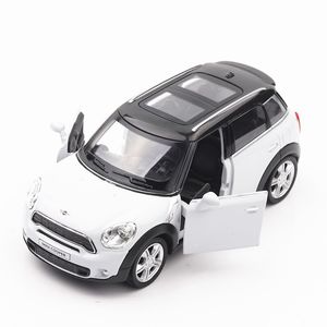 1/36 Diecasts Serie 5 Inch Mini Coop 12.5cm Lichtmetalen Auto Toys # CH554001 2 Deuren Openbare Pull Terug Return Power LJ200930