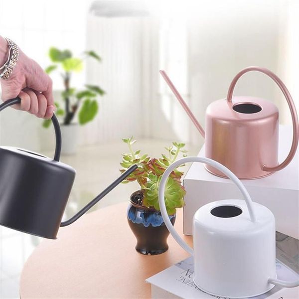 1 3L Arrosoir En Métal Jardin En Acier Inoxydable Pour La Maison Fleur Bouteille D'eau Facile À Utiliser Poignée Plante Longue Bouche Equipments249q