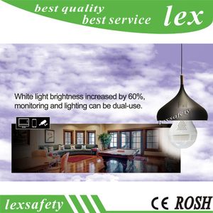 1.3m VR 960P 360 graden lamp LED-licht IP CCTV Camera WIFI HD Draadloze Camera Wi-Fi Fish-Eye Support 128 GB TF-kaart