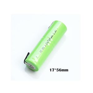 1-3pcs 1500mAh 2,4 V 1 / 2A NI-MH Batterie rechargeable Pack 1/2 A NIMH Cell avec Tabs de soudage pour la brosse à dents de rasoir du rasoir électrique