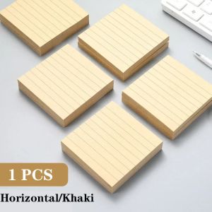 1 /3PCS 80SHEets Sticky Koopboeken Bookmark Opmerkingen Khaki /White /Stickers in Notebook Memo Pad Stationery Office School Supplies