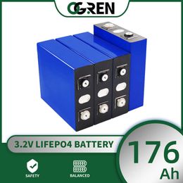 1/4/8/16/32 Uds 176AH LiFePo4 batería de fosfato de hierro y litio batería recargable para 12V 24V 48V RV Moto barco coche