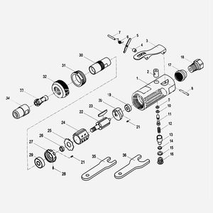 Envío gratuito Herramientas neumáticas de 1/4 pulgadas Kit de amoladora de aire Mini máquina de pulir neumática con máquina de lijado de piedra pulida