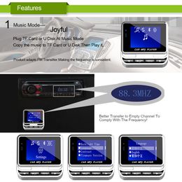 1 4 LCD Auto MP3 Fm-zender Modulator Bluetooth Handen Muziek MP3 Speler met Afstandsbediening Ondersteuning TF-kaart USB310A