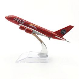 1 400 échelle 16 cm COLA Airlines Airbus A380 en alliage métallique avion modèle d'avion décoration avion enfants cadeau de Noël à collectionner 240201