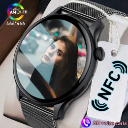 Reloj inteligente con pantalla AMOLED de 1,43 pulgadas, pantalla para mujer, siempre muestra asistente de voz, IP68, resistente al agua, 2023, llamada Bluetooth, reloj inteligente para hombres