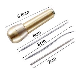 1-4 pcs lederen naald set canvas lederen tent schoenen naaien awl taps lederen ambacht naald kit reparatie gereedschap sets handstiksels