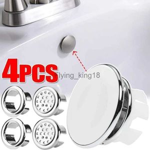 1/4Pcs Plastic Sink Overflow Cover Kitchen Bathroom Wash Basin Trim Bath Drain Cap Ceramic Round Ring Hole LST230831