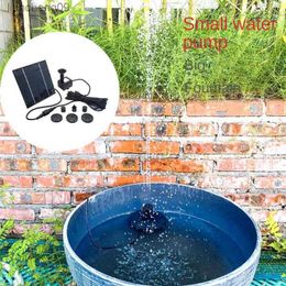 1.4W Mini pompe de fontaine solaire Kit de panneau d'alimentation panneau solaire pompe à eau pour jardin piscine fontaine d'eau intérieur bain d'oiseaux extérieur L230620