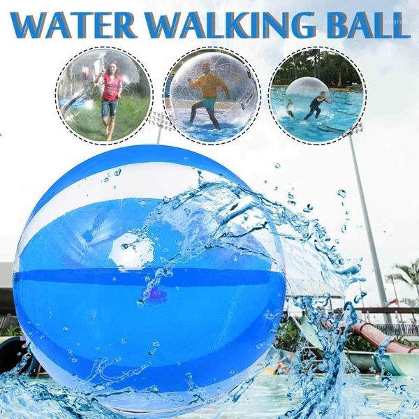 Bola para caminar sobre el agua de 1,5/1,8/2m, juguetes, bolas azules transparentes para bailar