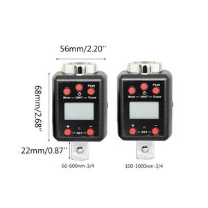 Testeur de clé électronique de compteur de torsion de couple numérique 1.5-1000NM avec adaptateur de couple externe