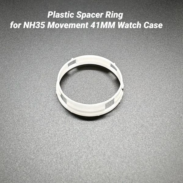 Anneau d'espaceur de montre en plastique 1/5 / 10pcs pour le mouvement NH35 Mouvement 41 mm Bague de couverture intérieure Pièces de rechange Pièces de rechange Inserts pour horloger
