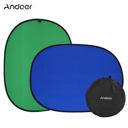 Freeshipping 1.5 * 2.0m Inklapbare Musine Katoen Bluegreen (2in1) Achtergrond Achtergrondpaneel voor Foto Video Studio Photography