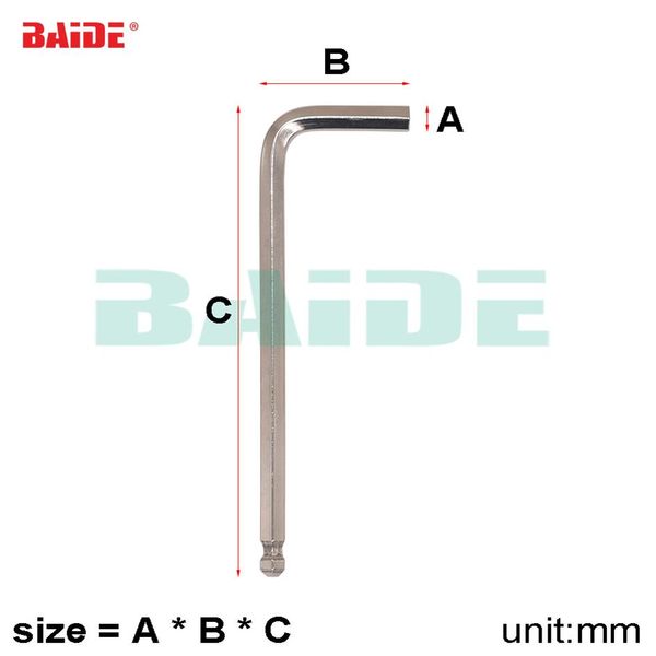 1 5 2 2 5 3 4 5 6 mm Clé hexagonale à bras long en forme de L pour boulons à tête hexagonale Accessoires de réparation de vélo 1000pcs lot192v