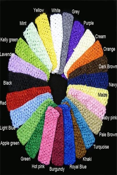 1 5 bandas de cabeza de crochet Bands Baby Hair Accesorios de cabello barato para niñas Tutu Wisteband288o4346395