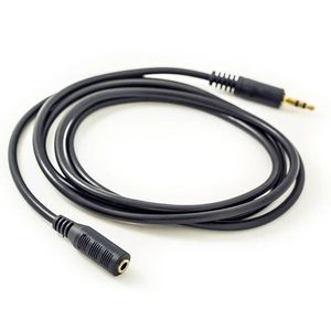 1,5 metros Cable de extensión de audio 3.5 mm Cable de audio AV Cable de audio AV Male a Hembra para computadoras móviles Amplificador