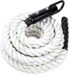 1,5" Gym klimtouw voor volwassenen Poly Dacron Twist met karabijnhaak ooghaak - Krachttraining, Lichamelijke opvoeding Fiess-apparatuur