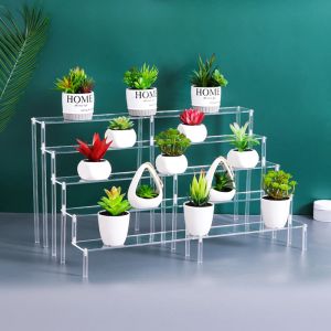 1-5 Laag Acryl Display Risers, Perfum Stand Organizer, Clear Acryl Shelf Risers voor voedsel, gebruik van tafelblad, popfiguur, cupcake