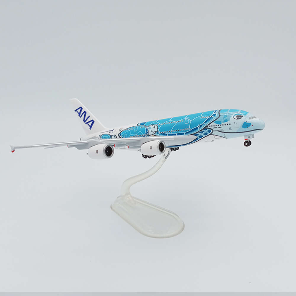1/500 16 cm ana zeeschildpad schilderen Airbus A380 Airplane Aircraft Diecast Metal Planes Model All Nippon Airways