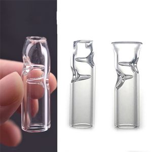 1.5 inch lengte glazen stro buis sigarettenfilter buizen glazen filter tips dikke pyrex glazen rokende pijpen goedkoper sigarettenhouder op voorraad