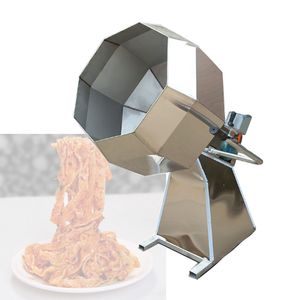 Machine d'assaisonnement alimentaire octogonale, 1,5 kw, noix aromatisée au plantain, chips de riz, collation, pommes de terre, maïs soufflé
