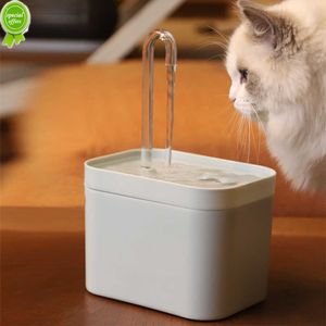 Dispensador automático de bebidas para mascotas de 1,5 l, filtro de fuente de agua para gatos, bebedero eléctrico USB silencioso para gatos, filtro de agua para gatos