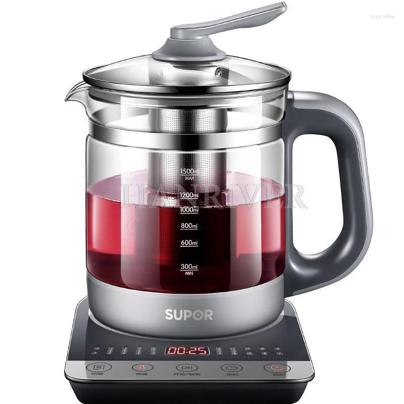 1.5L Electric Automatic Health Preserving Pot Glass Multi Cooker Kettle Water Boiling Machine Dessert Tea Cooking