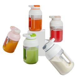 1.5L Máquina de jugo portátil Botella de exprimidor recargable Hogar de gran capacidad Eléctrico fresco 10 Cuchillas Trituradora de hielo Batidora Batidora Mezclador de frutas