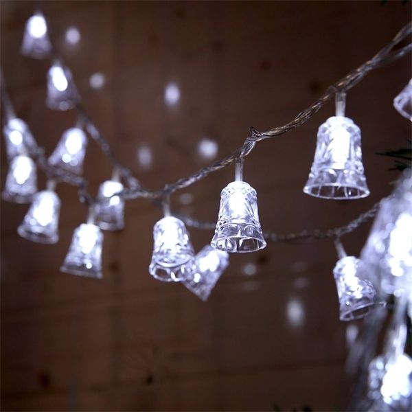 1.5M 10LED Christmas Bell String Lights Outdoor Party Garden Decoration Wedding Xmas Y201020