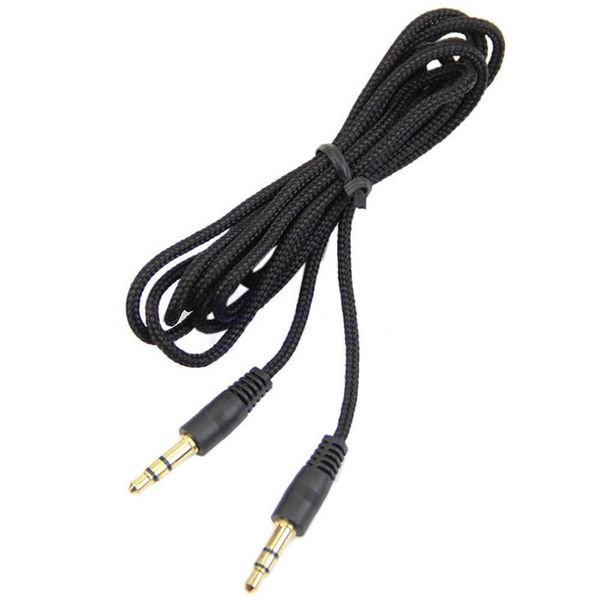 Cable auxiliar trenzado de 1,5 M, 2M, 3M, cable de Audio estéreo de alta calidad, conector macho para auriculares de 5M y 3,5 MM, línea auxiliar para iphone Samsung