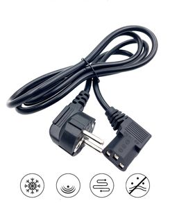 1,5 m 3 pin EU AU -plug Computer C13 90 graden Hoek AC -netsnoer Adapterkabel voor printer Netbook Laptops Game Players Camera's Europe Powe Pow aan huishoudelijke apparaten