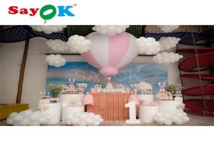 1 5m 5ft H PVC medio globo de aire globos inflables colgantes para fiesta de baby shower niños evento de cumpleaños exposición exposición T2006241743183